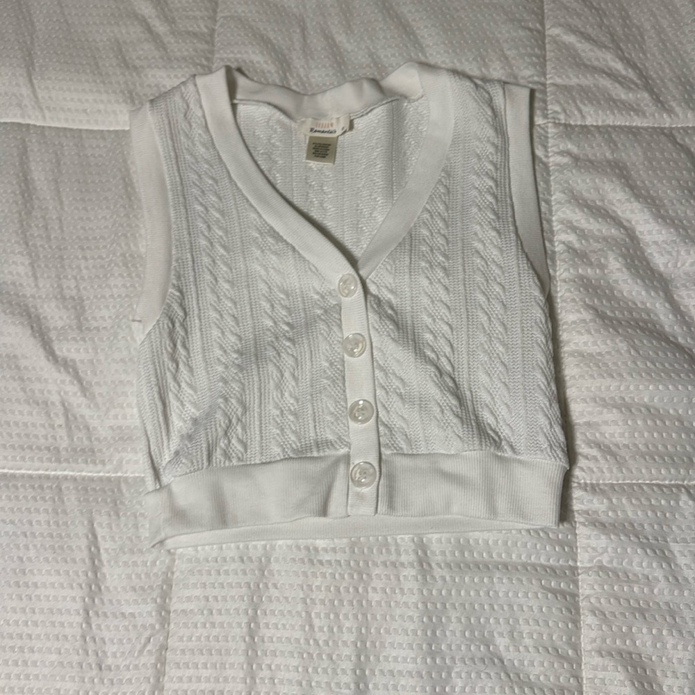 Low cut button up top